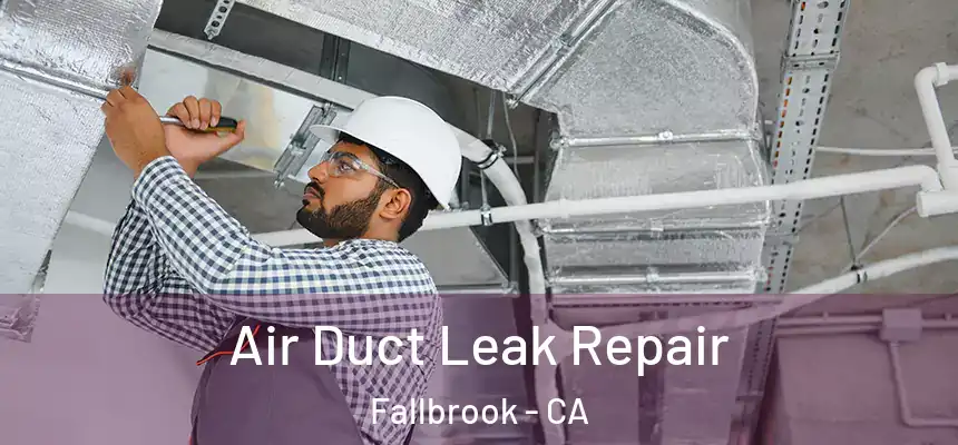 Air Duct Leak Repair Fallbrook - CA