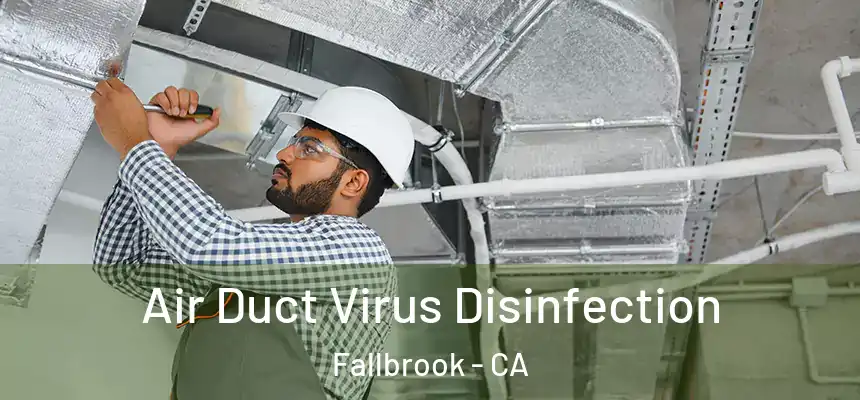 Air Duct Virus Disinfection Fallbrook - CA